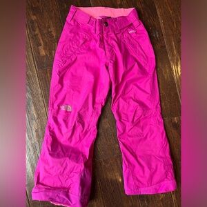 Little Girl’s The North Face Waterproof Hyvent Hot Pink Ski Pants